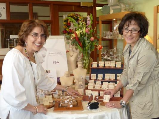 Sandi Simon & Karen Shea, our managers, love to set up special artisan events for the customers.