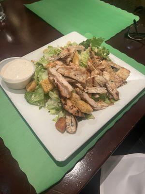 The grilled chicken Caesar salad