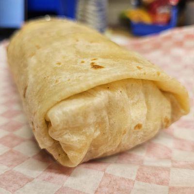 The Oregonian Burrito with its neat folds. They do it right!