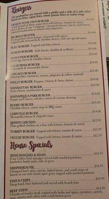 Burger menu