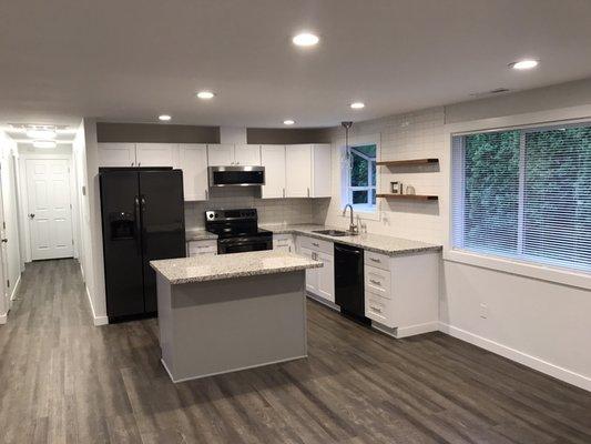 New kitchen installed.