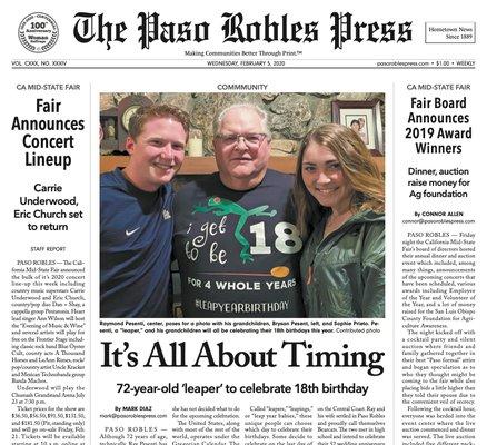 The No. 1 online news source and only print newspaper in Paso Robles.