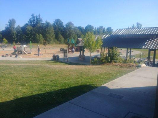 Playground and picnic shelter