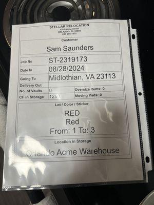 They charged me for 1,650 cu ft.  Note CF of 1,2880 on document.  I measured their truck on delivery - 1,130 cu ft.  Liars.