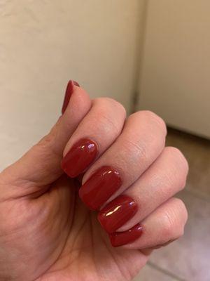 Nail color Bloody Mary, SNS.