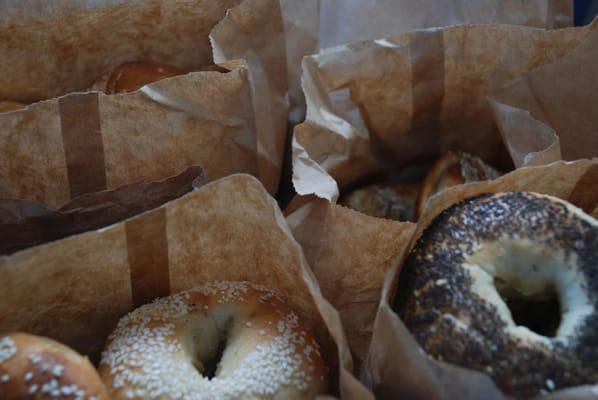 Bags of bagels ready for market!