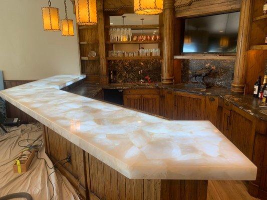 Precious Stone lighted bar