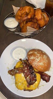 Ranch Bacon and onion rings