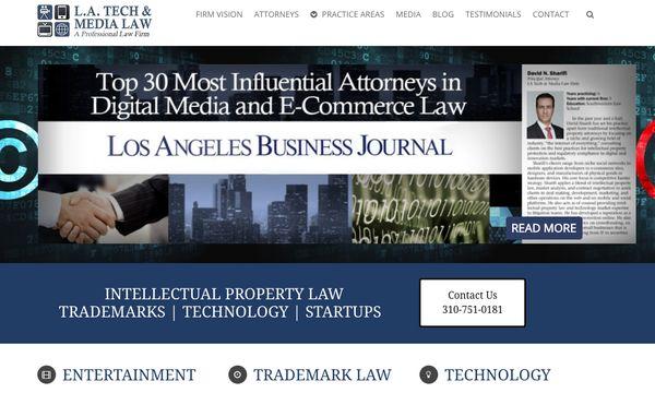 David N. Sharifi has been recognized as among the Top 30 Most Influential Attorneys in Digital Media Law (unpaid award)