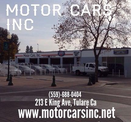 Motor Cars, Inc's beautifully maintained facilities in Downtown, Tulare