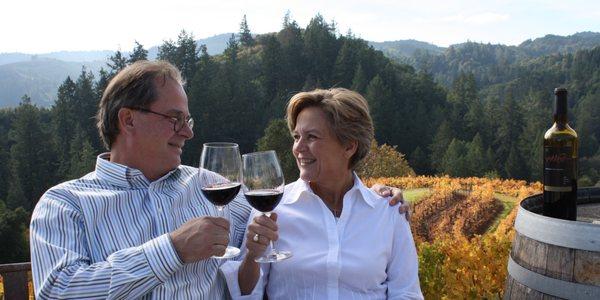 Bengt and Katarina, owners, winemaker, welcome you.