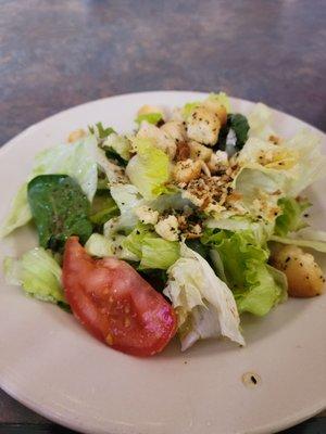 Salad with house vinaigrette