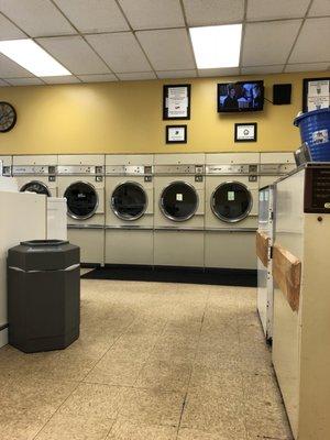 Old dryers, some of them are out of order.