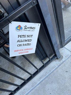 Kids yes, pets no