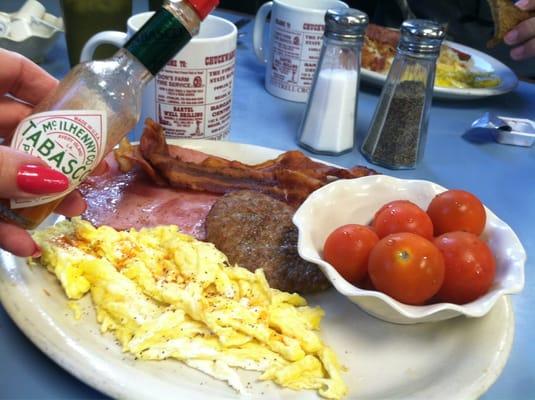 Low carb plate is a delightfully yummy surprise.