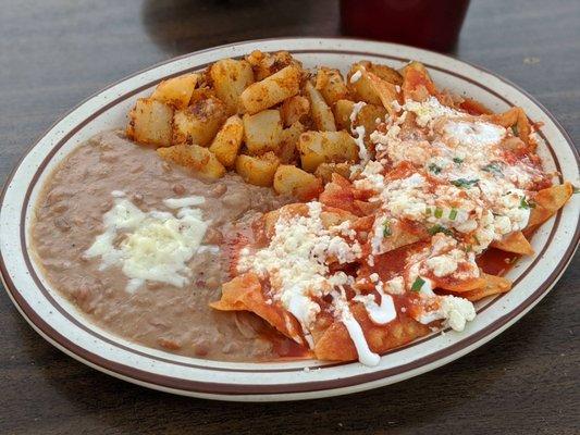 red chilaquiles