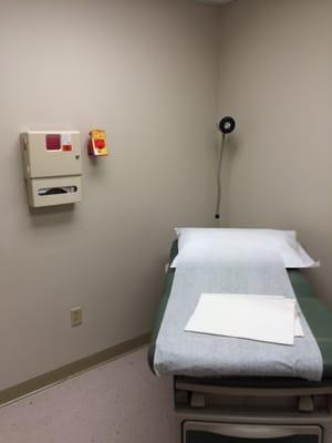 Inside patient room