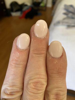 Uneven different size nails