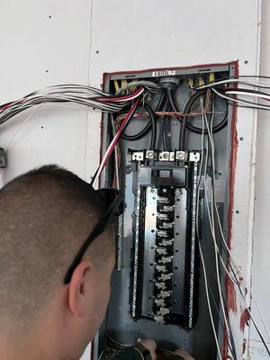 Sub panel installation