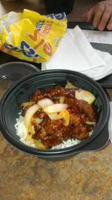 Half a bowl at panda express!! $6