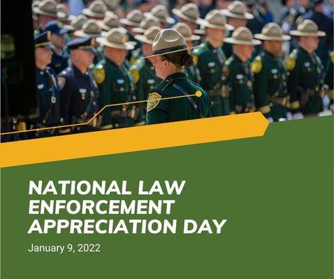 Shout out to the law enforcement agencies and the individuals who protect us every day!