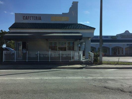 Street view of restaurant