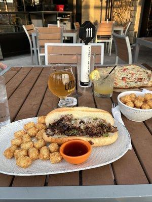 Philly Steak & Blood Orange Lager