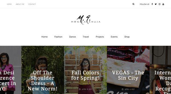 Our work for monica-ahuja.com