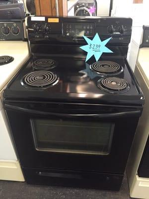 Beautiful black electric stove, only $239!