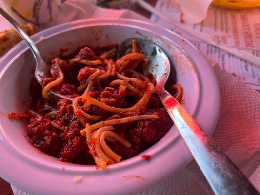 1. Spaghetti with Meat Sauce