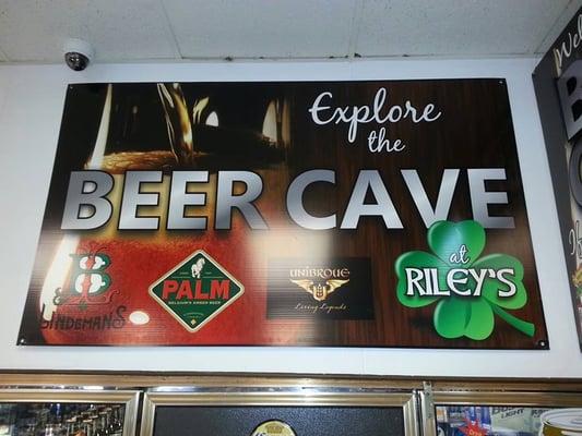 Entrance to the Beer Cave, located in the back right of the store.  Fully stocked with some of the best beers around!