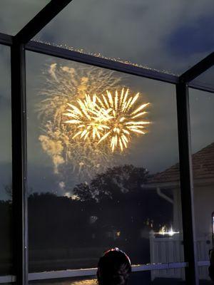 View from our backyard in the Meadows. We've gone to the actual fireworks in previous years and they are always great.