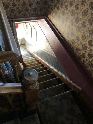 Looking down the stair case