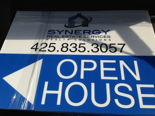 Open house signs ready for your house