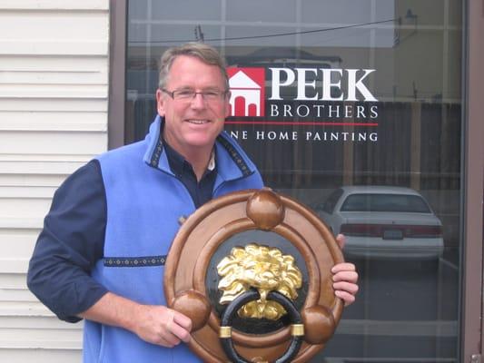 Here is one of the Jessop's Clock medallions that required repair after some vandalism. What a treat to maintain the heritage