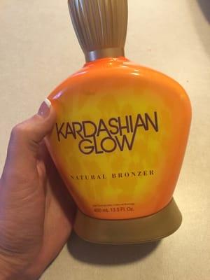 My new lotion! It smells really good. He has a lot to choose from, I might try Jwoww next !