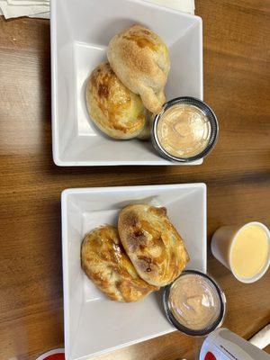 Cheese and chicken empanadas