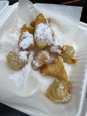 Powdered sugar mini donuts