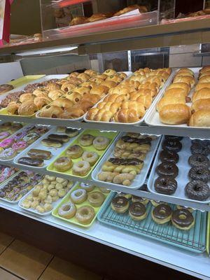 Donuts and sausage rolls