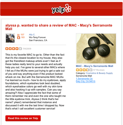 The original review can be seen here: http://www.yelp.com/biz/mac-macys-serramonte-mall-daly-city-2#hrid:KI2XY91YuA-vvbUO5Wxy_g