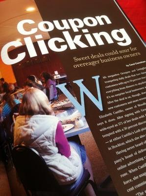 Interviewed about Groupon and Living Social deals for business marketing in Comstock Magazine July 2011