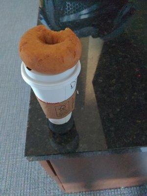 Donut and coffee