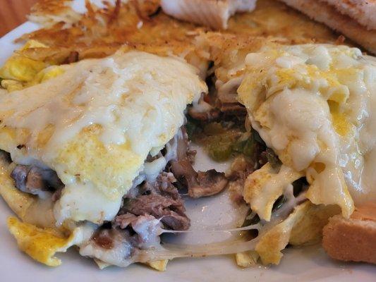 Italian beef omelette