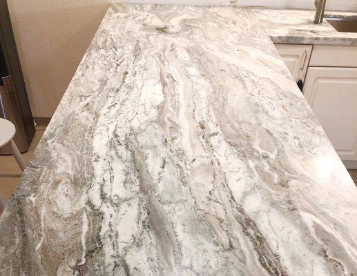 Detail of granite countertops from Marmol