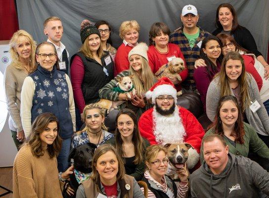 Christmas with Santa at our "Yappy Hour" this year.