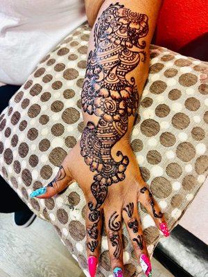 Henna by appointment is better call before you come thanks