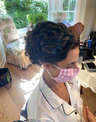 On-site updo