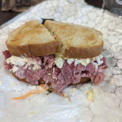 Ann Marie corned beef sandwich.