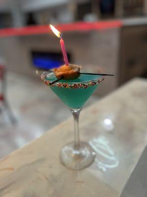 Bring in your birthday with KRUSH. Make your wish with the After Party Birthday drink.