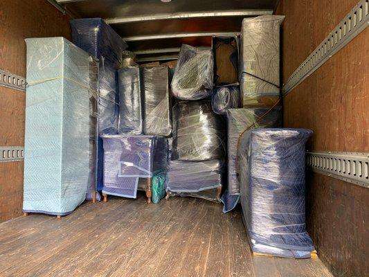 We fully pack and protect your furniture